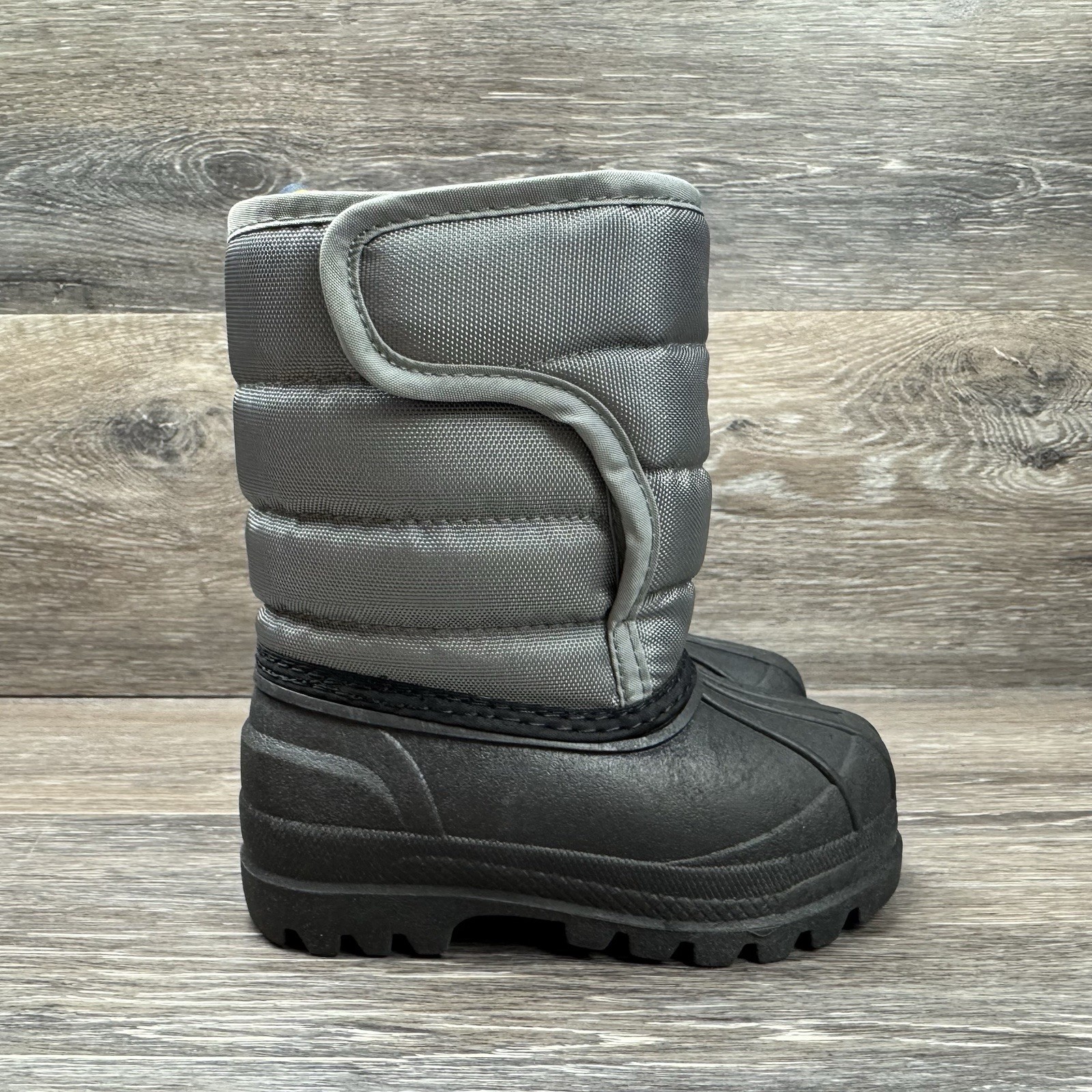 Polo Ralph Lauren Boots Toddler Size 5 Grey black Hook and Loop Vancouver EZ