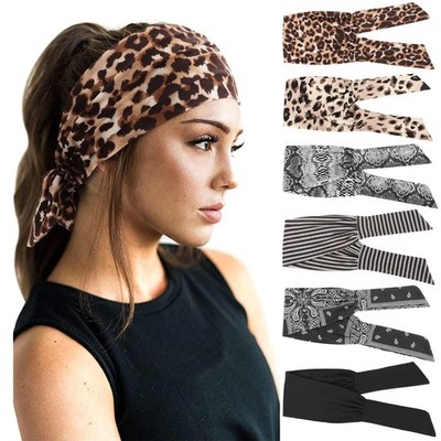 DRESHOW 6er Pack Damen Stirnbänder breit elastisch Einheitsgröße, 6 Retro Set - D13 