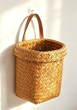 Wall Hanging Basket, Natural Seagrass Woven Storage Basket, Farmhouse Wall Or...