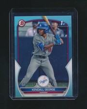 KENDALL GEORGE 2023 BOWMAN PAPER 1ST SKY BLUE RC PARALLEL 071/499 #BP-190