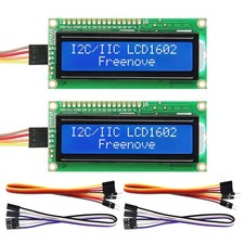 I2C IIC LCD 1602 Module 2 Pack , New Type TWI Serial 16x2 Display, Compatibl...
