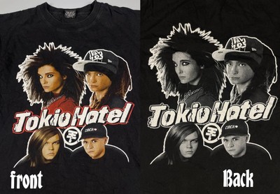T-Shirt Cadeau Tokio Hotel - Marque Gildan - Coton Unisexe Toutes Tailles - Modèle 24D21 - Neuf Avec Étiquettes