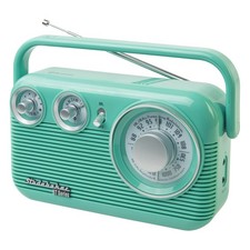 SB2003BT Bluetooth Retro Portable AM/FM Radio with AC or Battery Operation T...