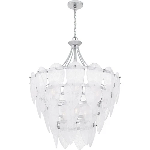 Quoizel QP6766 Lilestone 7 Light 28"W Waterfall Chandelier - Silver - Picture 10 of 12