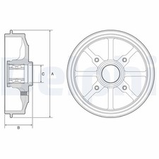 Tambour de frein Peugeot 208
