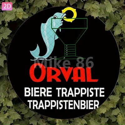 Orval Belgian Beer Poster Art Vintage  Tin Metal Signs Home Décor 8x8