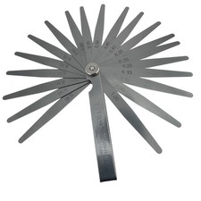 BGS Pr&auml;zision F&uuml;hlerlehre 0,05 - 1,00 mm 20 Blatt Ventilspiel Messlehre Stahl