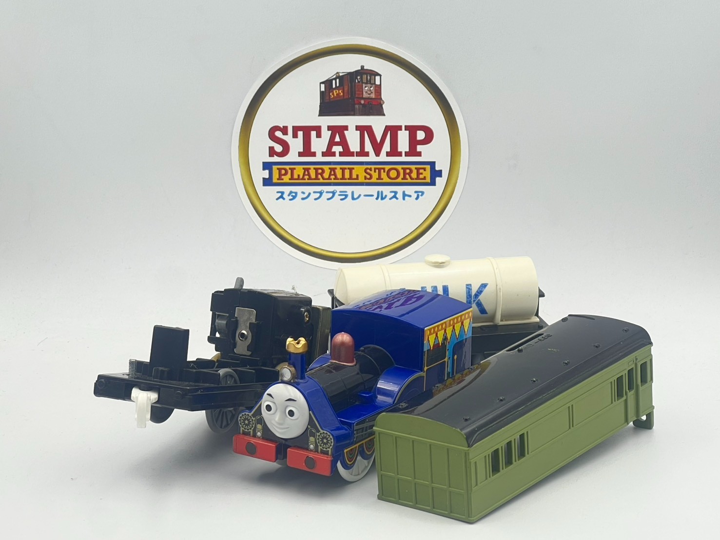 Trackmaster Custom Rajiv RARE! Tomy Trackmaster Plarail Rajiv the Blue Tank Engine of India | eBay