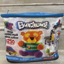 Bunchems Mega Jumbo Pack 1250 unidades artesanía creativa construcción niños juguete