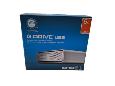 G-technology G-drive Mobile USB-C 6TB External HDD HUS726T6TALE6L4/27hrs