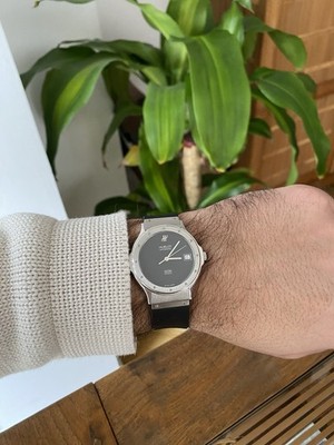 Hublot Classic MDM Geneve Automatic 36mm Black/Silver REF: 1581.1