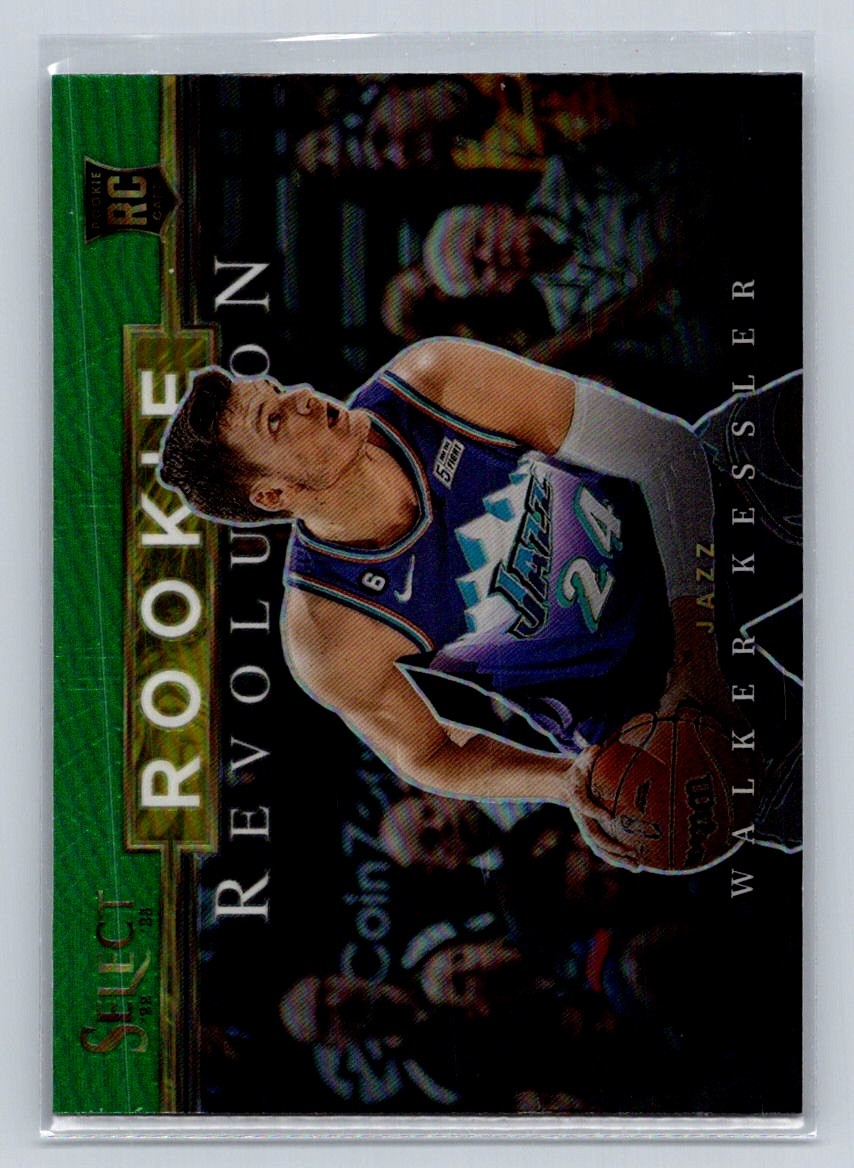 2022 Panini Select  #4 Walker Kessler Rookie Revolution Green Prizm Rc B44