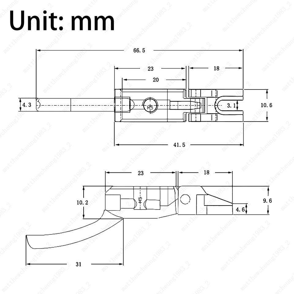 Sillines de guitarra Brideg de 10,6 mm sillines de puente de trémolo de bloqueo para Floyd Rose Foto 2 de 4