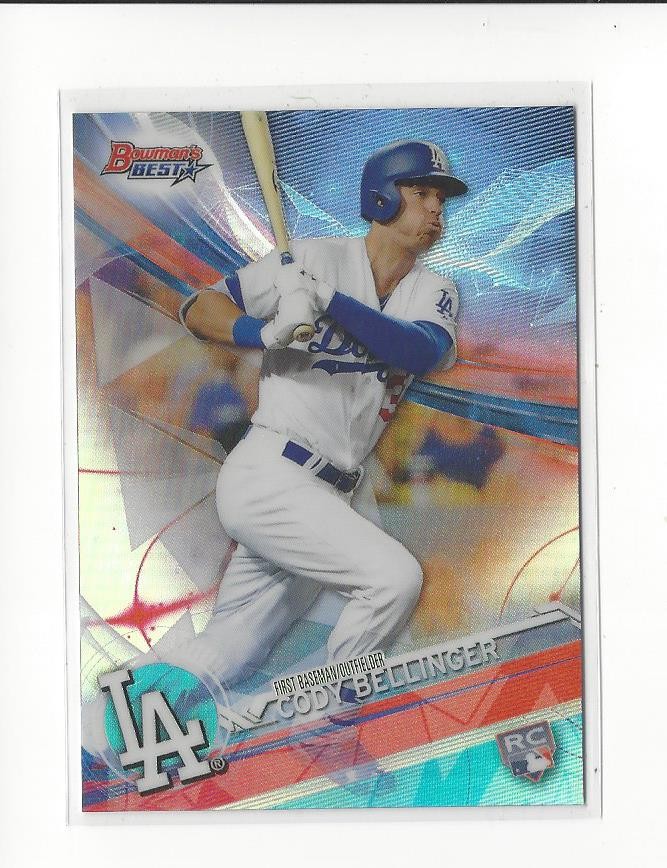 2017 Bowman's Best Refractor #65 Cody Bellinger RC Rookie Dodgers Yankees