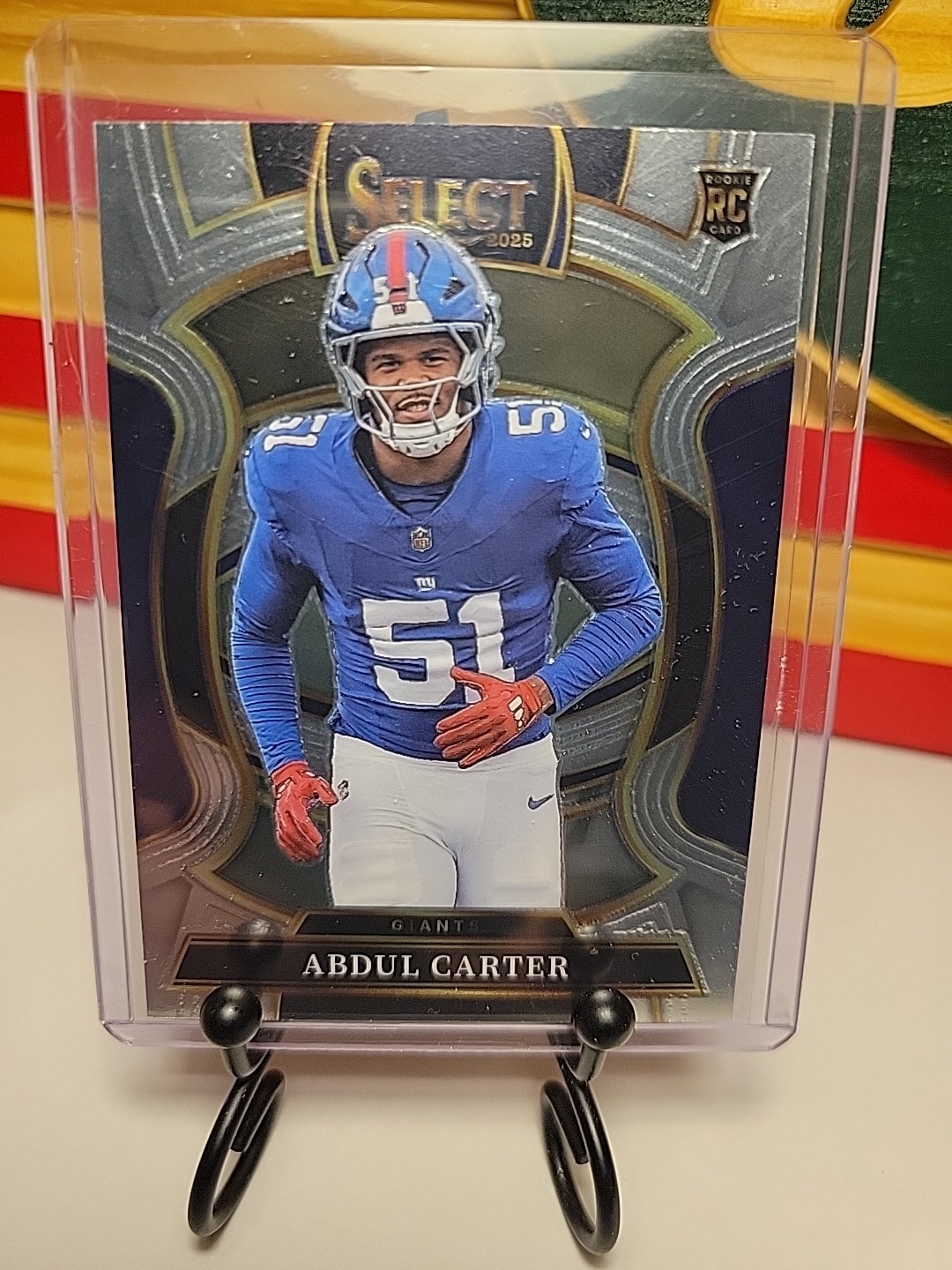 Abdul Carter Concourse RC #95 2025 Panini Select Football Giants Rookie