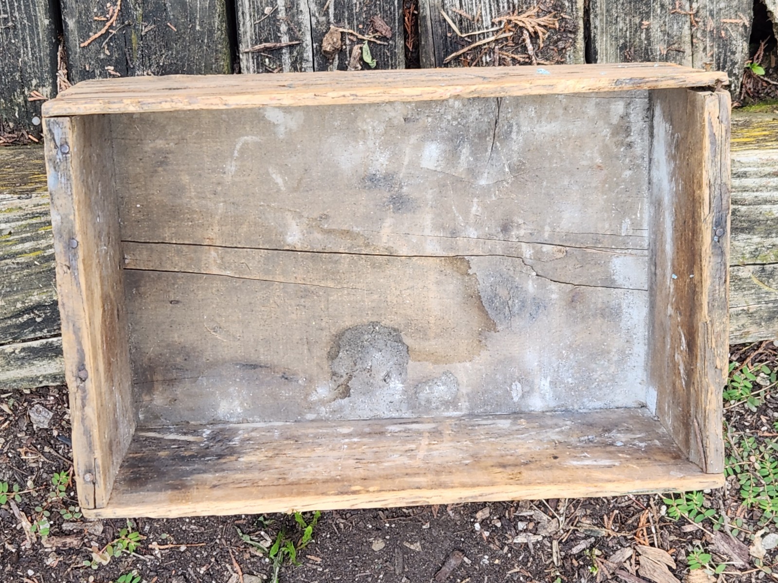 Herald Brand Prunes Wood Box Shipping Crate California Fruit Vintage Distressed