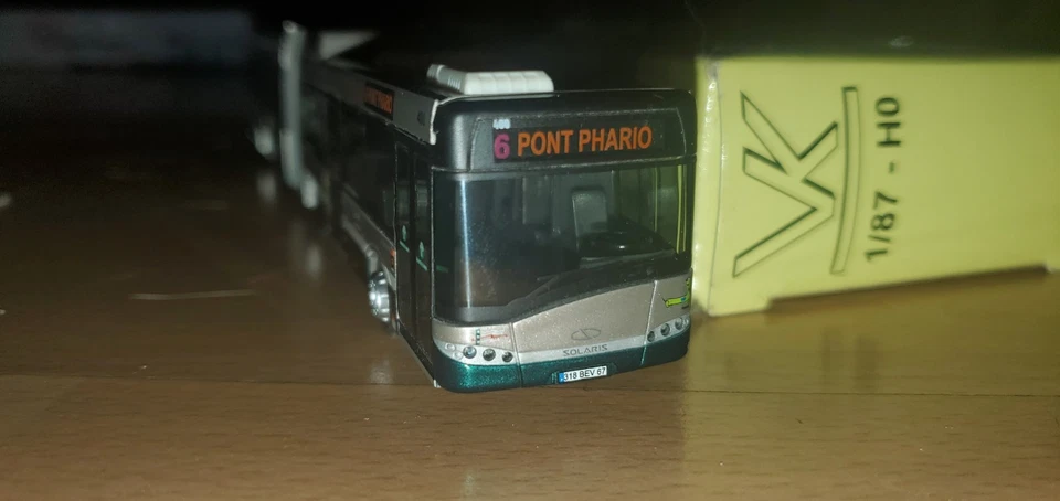 VK Kornberger H0  1:87 Solaris Elektrobus Strassbourg France Stadtbus Hybrid OVP - Bild 2 von 4