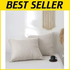 Elegant Pre Washed Linen Euro Shams - 26'' x 26''