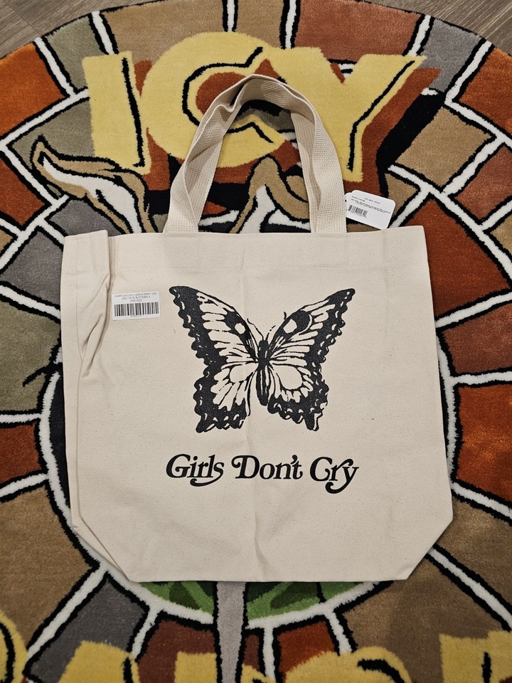 Verdy Girls Don’t Cry ComplexCon Tote Bag Black White Butterfly NWT ...