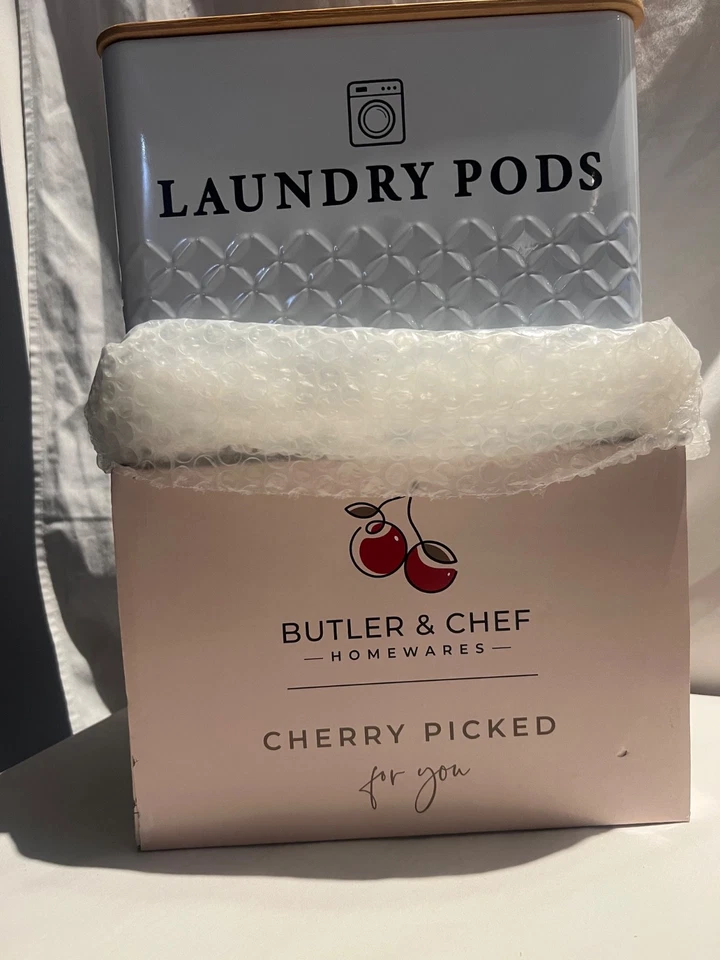 Contenedor de cápsulas de lavandería para mayordomo y chef Foto 3 de 4