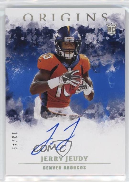 2020 Panini Origins Rookie Auto Blue 13/49 Jerry Jeudy #RA-JJ Auto RC 13c1
