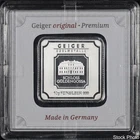 Geiger Edelmetalle Schloss Güldengossa 10 gram .999 Fine Silver Square Bar