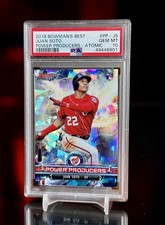 2018 Bowman’s Best Power Producers Atomic Refractor Rookie Juan Soto RC PSA 10