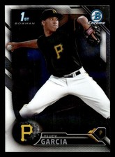 2016  Bowman Chrome #BCP156 Yeudy Garcia 1st Pittsburgh Pirates