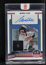 2023 Panini USA Baseball Stars & Stripes 17/25 Max Clark Maxwell Auto 0j81