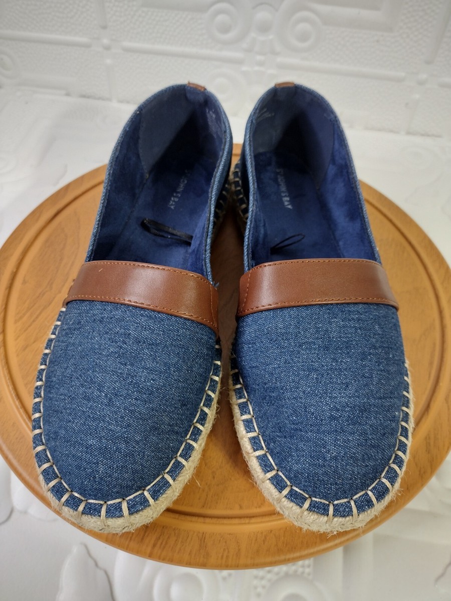 John's Bay Marlee Blue Denim Flats/Loafers Women's Size