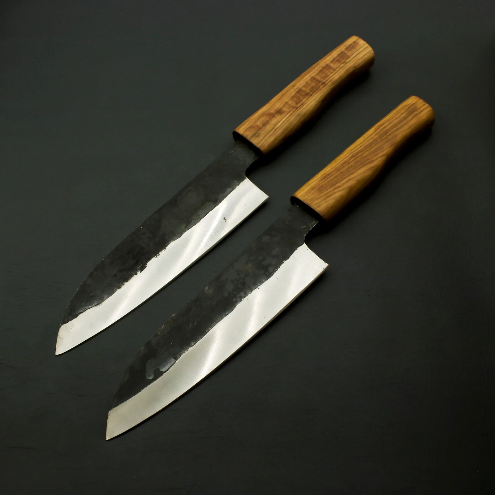 apanese Style Santoku Chef Knife Custom HandMade - Hand Forged 1095 Steel
