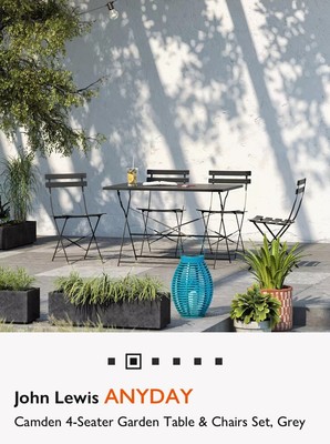 Garden Bistro Set John Lewis Folding Garden Table John Lewis - Main Image