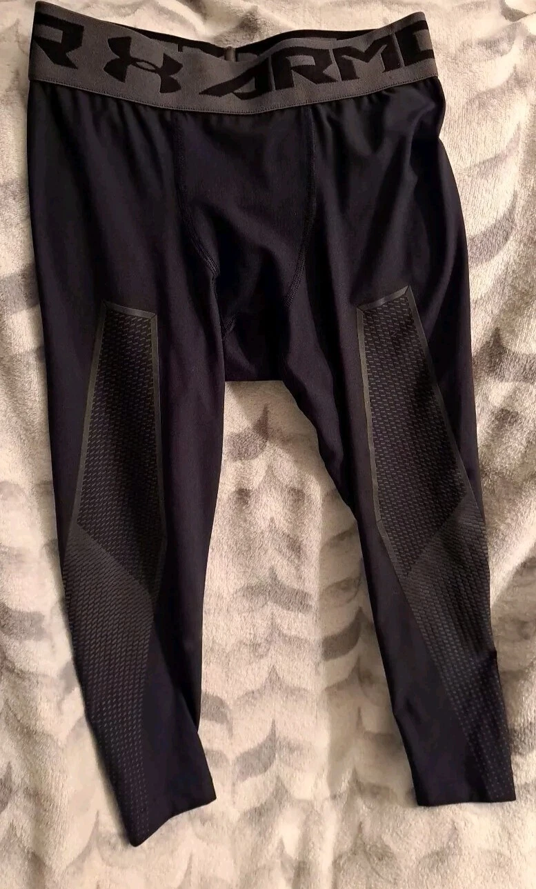 NWT - Mens UNDER ARMOUR HeatGear Black Base Layer Compression Tights (SMALL)