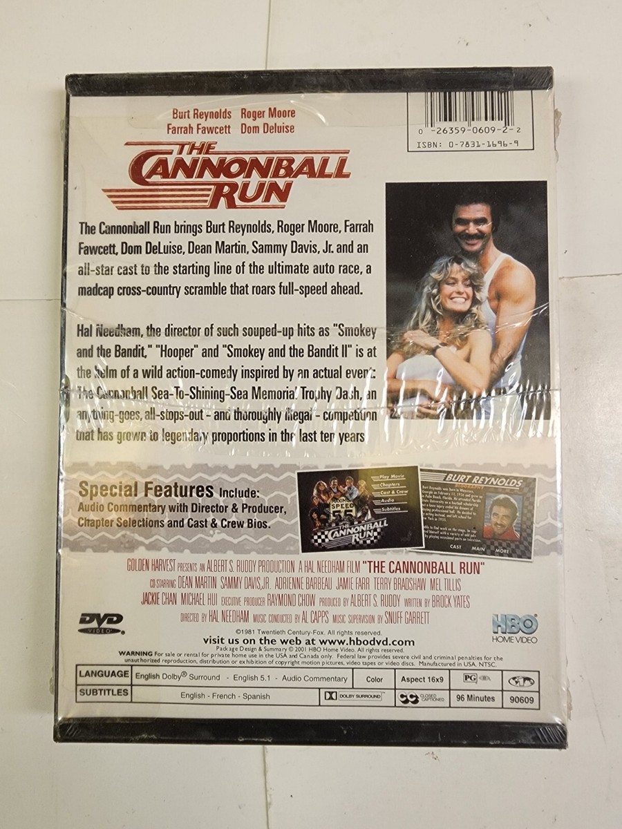 The Cannonball Run (1981) Burt Reynolds (DVD, 2001, SNAPCASE