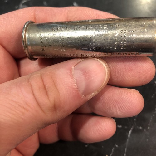 Stazione gasolio calibro pneumatici ottone universale vintage GoodYear Schrader - Foto 20 di 22