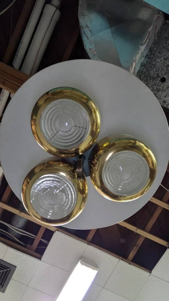 Vintage C. 1956 Virden Mid Century MCM Atomic Pull-Down Lightolier Chandelier - Image 2 of 4