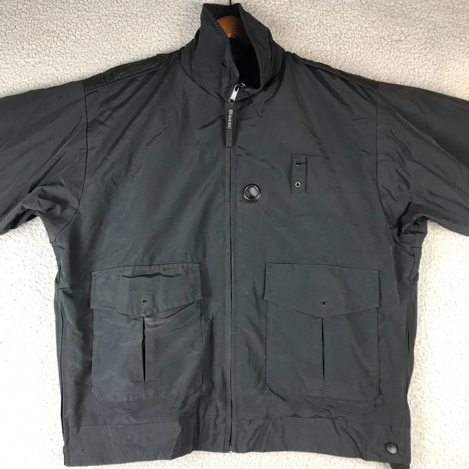 Blauer 6120 Mens Large Black B.Dry 3-Season Police Tactical Bomber Jacket Pocket - Image 2 of 4