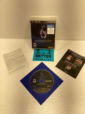 Resident Evil 6 (PS2, 2012) Walmart Exclusive W/ Character Decals TESTED/WORKS!