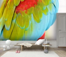 3D Colorful Feather Wallpaper Wall Mural Removable Self-adhesive Sticker449