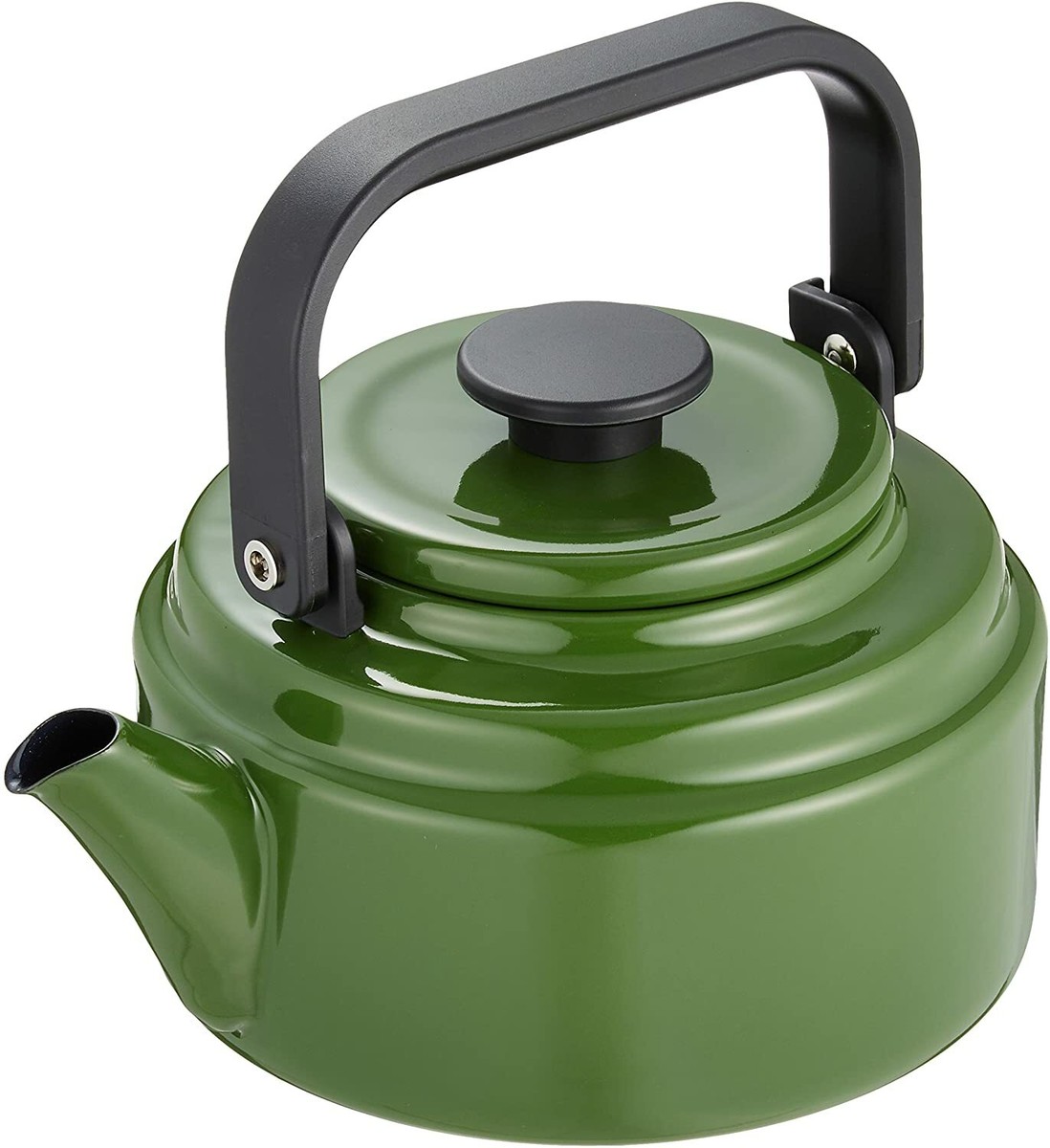 NODA HORO Enamel Ware Coffee Tea Kettle AM-20K Olive Green