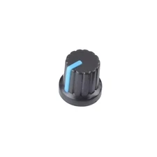(1) .55" Guitar Effects Pedal 6mm Knob Black / Blue