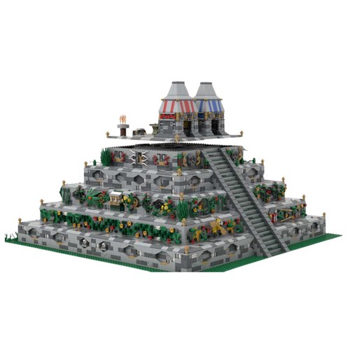 ZITIANYOUBUILD Ancient Mesoamerican Architecture w/ Flat Tops & Stairs 8056 - Picture 2 of 3