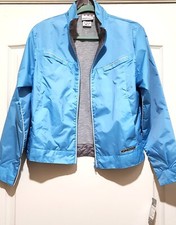 VTG 2000 Reebok Women's Blue Warmup Windbreaker Jacket Full Zip Size: S NWT