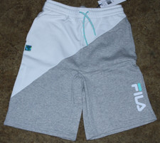Boys Fila NWT gray/white fleece pull-on shorts size XL 18