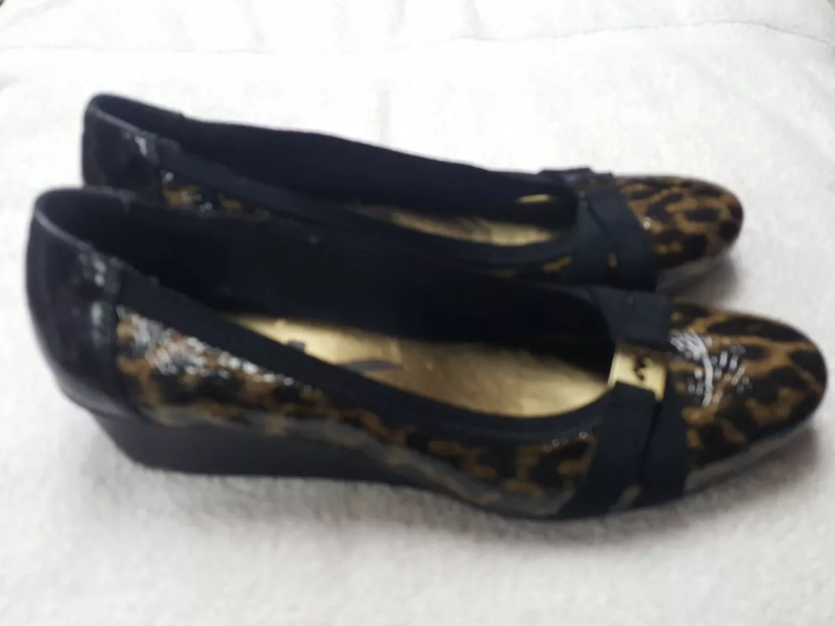 Shoes Anne Klein Sports Animal Print Wedges 8.5 eBay