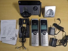 VTECH IS8121-2 Long Range Bluetooth 2 Handset Cordless Phone + Answering Machine