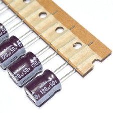 120uF 50V 105' 10x12.5 Low lmpedance UPW1H121MPD6TD NICHICON  [QTY=10pcs]