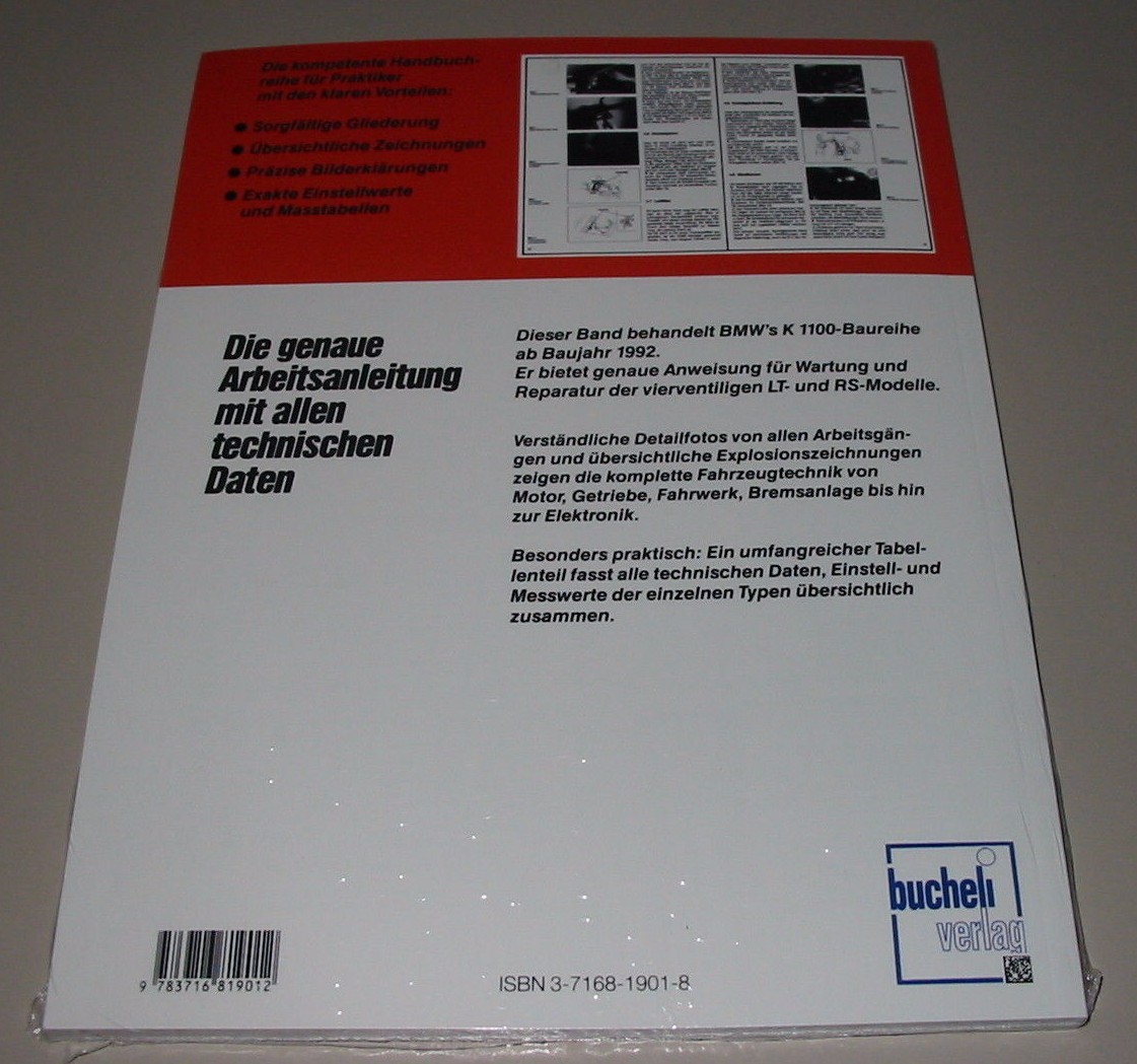 Thumbnail - Reparaturanleitung Bmw K 1100 Lt / Rs Motorrad Ab Baujahr 1992 - 1999