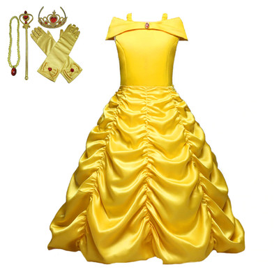 Girls Beauty And The Beast Dress Kids Princess Belle Dress Up Set Gift 2 8t Mg Ebay Girls Beauty And The Beast Dress Kids Princess Belle Dress Up Set Gift 2 8t Mg Ebay