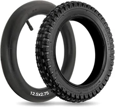 12.5x2.75 Tire & Inner Tube 12-1/2x2-3/4 Dirt Bike Tire and Tube Set for Razor M